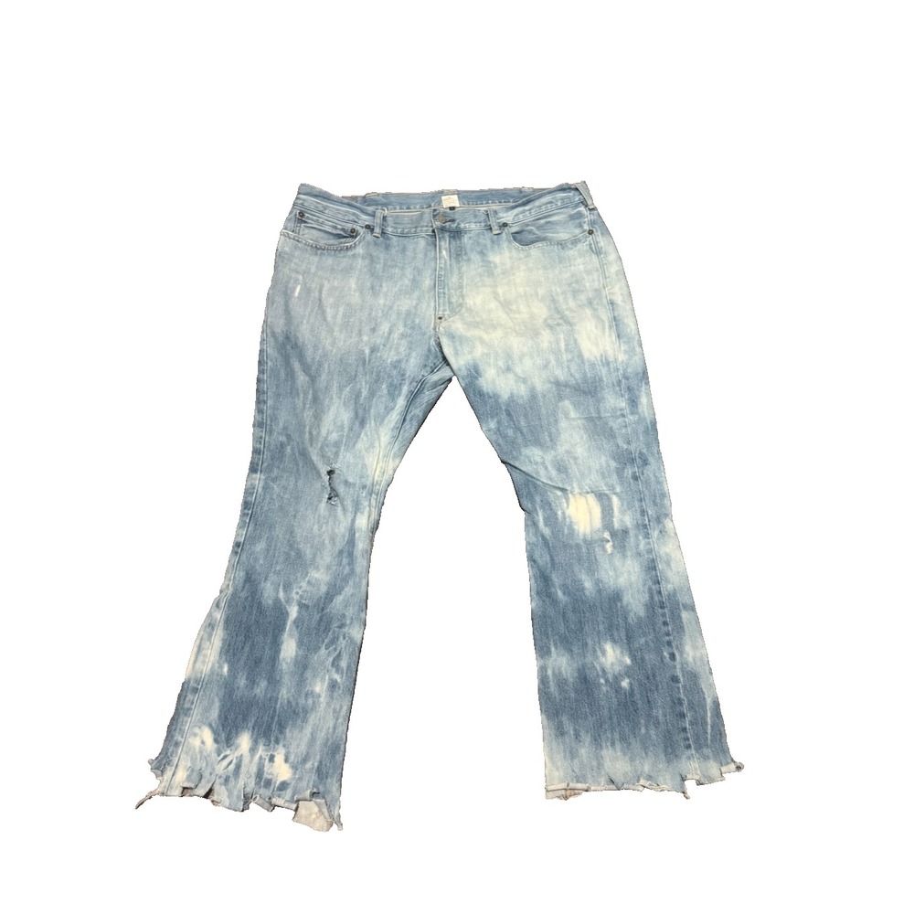 Polo Ralph Lauren 750 Bootcut Jeans 40X32 Acid Wash Bleached Distressed Y2K